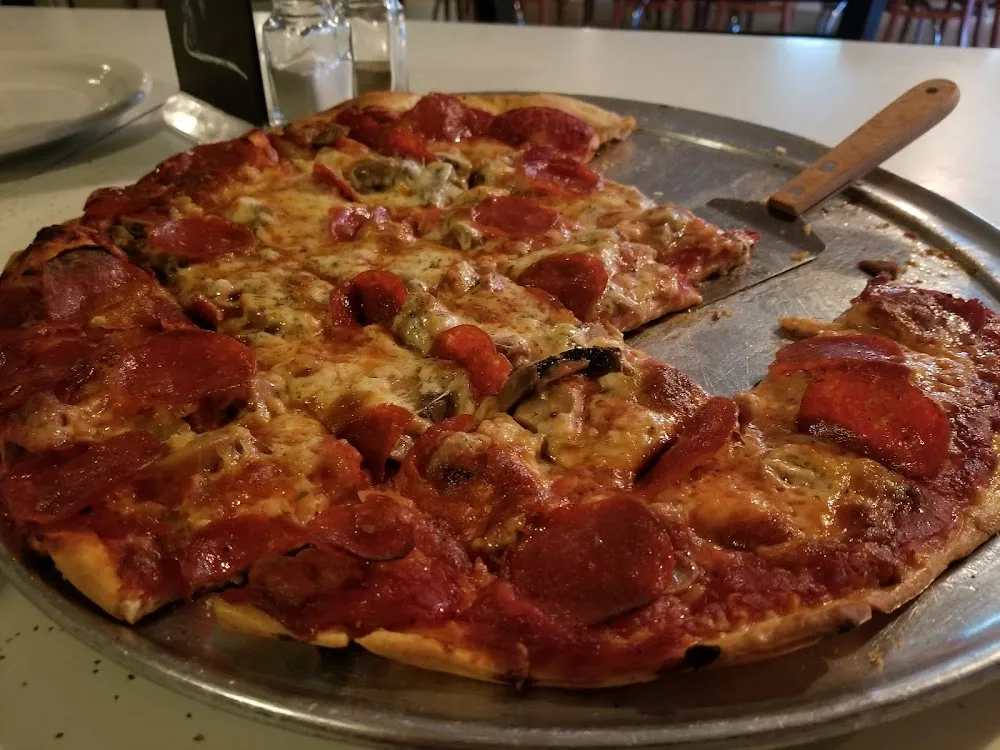 Pepperoni Sausage Mushroom Pizza