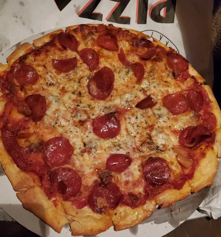 Pepperoni Sausage Pineapple Pizza